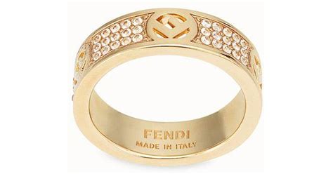 fendi f ring gold|fendi 18k gold ring.